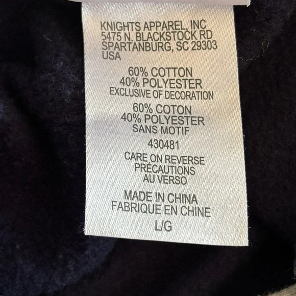 NHL Toronto Maple Leafs Hoodie Sweatshirt Blue White Size Large - Picture 5 of 5